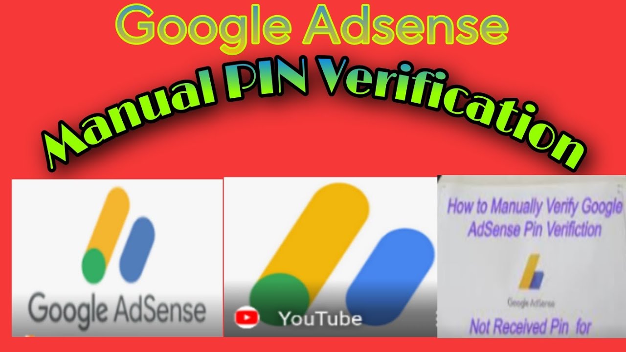 Manual Pin Verification In Google Adsense Youtube