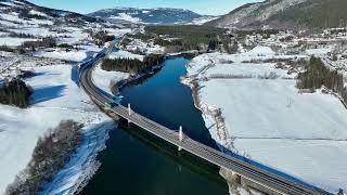 Dji Mavic 3 \u0026 Rc Pro Fly 5 Kilometer Over River Winter 2 Mars 2023 Norway