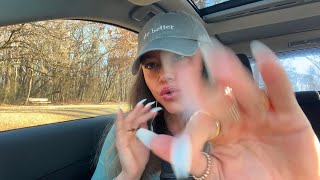 Car ASMR Ramble 🫶 Mouth Sounds 💅 Finger Fluttering 🩷 Hand Sounds 💍 Ring Sounds