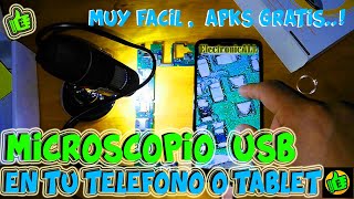 Utilizar Microscopio USB con Teléfono o Tablet SUPER FÁCIL Apks gratis!