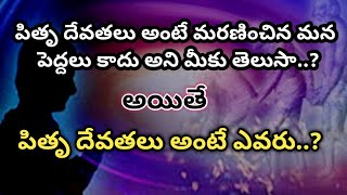 పితృ దేవతలు అంటే ఎవరు..? మరణించిన మన పెద్దలేనా..?