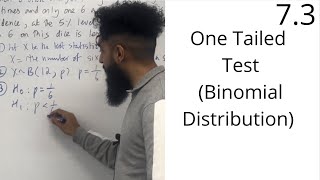 Edexcel AS Level Maths: 7.3 One Tailed Test (Hypotheses Testing) - Binomial Distribution