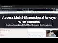 Access Multi Dimensional Arrays With Indexes (Basic JavaScript) freeCodeCamp tutorial