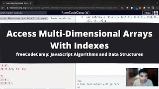 Access Multi Dimensional Arrays With Indexes (Basic JavaScript) freeCodeCamp tutorial