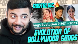 EVOLUTION OF BOLLYWOOD SONGS FROM 1931 - 2021 REACTION