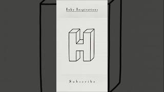 3D Letter H #art #letter #3d