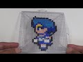 セーラーマーキュリー【セーラームーン】アイロンビーズで作ってみた　iron beads