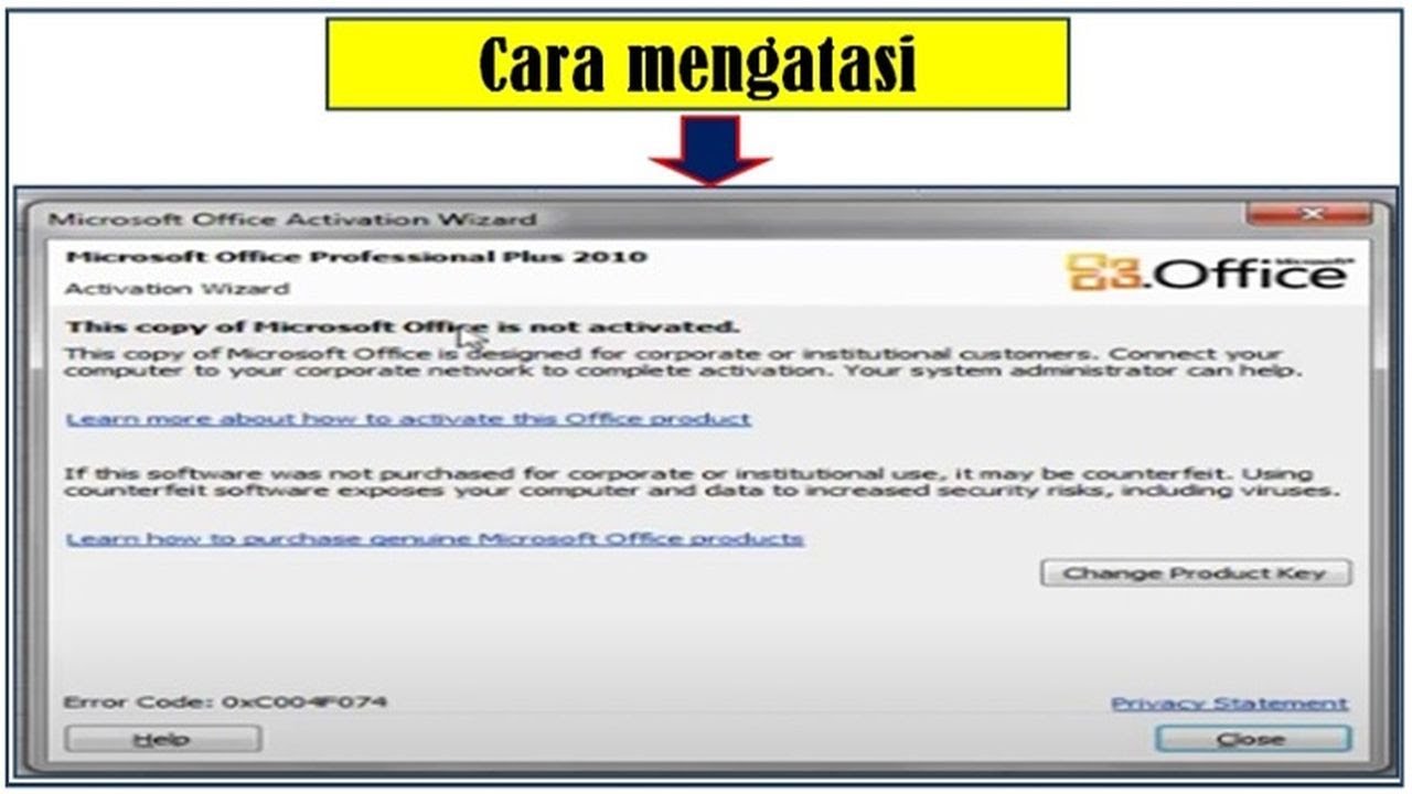 Cara Mengatasi Microsoft Office Not Aktif - YouTube