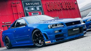 ディフェンドグラフィック！Rare Vehicles！Skyline GT-R VspecⅡ Nur Bayside Blue