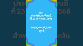 ดวงประจำวันพฤหัสบดีที่ 23 มกราคม 2568 สำหรับท่านที่เกิดวันศุกร์