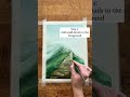 How to paint a landscape using watercolor