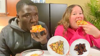 WE MADE JAMAICAN STYLE JERK BARBECUE PIZZA \u0026 WINGS|   MUST WATCH