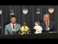 marcus freeman and james franklin orange bowl press conference college football playoff