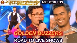 Michael Ketterer Zurcaroh Quin and Misha GOLDEN BUZZERS ROAD TO LIVES America's Got Talent 2018 AGT