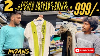 2 -ZU€IO BRAND JOGGERS@ 999/-❤️‍🔥| 2 USPA POLO T SHIRTS - 999/-✅ ORIGINAL EXPORT SURPLUS GARMENTS…