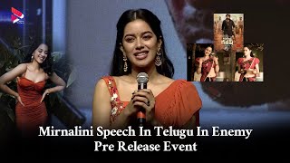 Mirnalini (Bujjamma) Beautiful Telugu Speech In Enemy Movie Pre Release Event