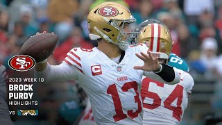 Brock Purdy's Best Plays from 3-TD Game vs. Jaguars | 49ers