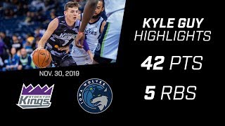 Kyle Guy (45 pts, 5 rbs) vs Wolves