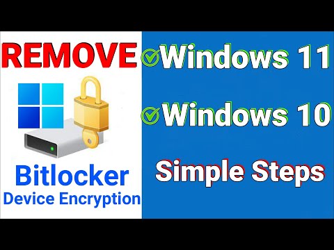How To Remove BITLOCKER ENCRYPTION in Windows 11