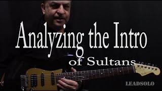 Analyzing the Intro - Sultans - How to play it  on guitar