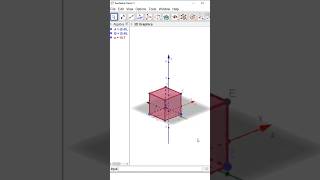3D Graphics cube in GeoGebra #cadmonkeys #shortsfeed #shorts #viralreels #subscribe #usa #maths #us
