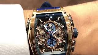 Cvstos   Sealiner Regatta Perpetual Calendar skeleton   rose gold cas