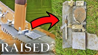 How I RECOVERED a PIECE of my CARDBOARD TITANIC WRECK!