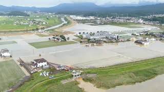 ＜佐賀豪雨＞冠水した大町町の順天堂病院（30日）