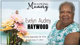 In Loving Memory - Evelyn Audrey Haywood (Funeral)