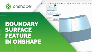 Boundary Surface Feature in Onshape