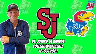 St. John's vs Kansas 12/3/21 College Basketball Free Pick Free College Basketball Betting Tips