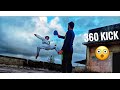 how to do 360 kick tutorial by vishal mishra#karate #360kick