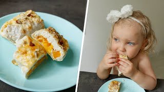 Cottage Cheese and fruit rolls Recipe | Easy Baking Apricot Buns