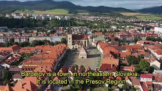 Aerial View Of The Beautiful City Of Bardejov In Slovakia 0