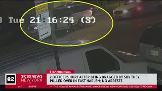 2 NYPD officers hurt after being dragged by SUV in East Harlem