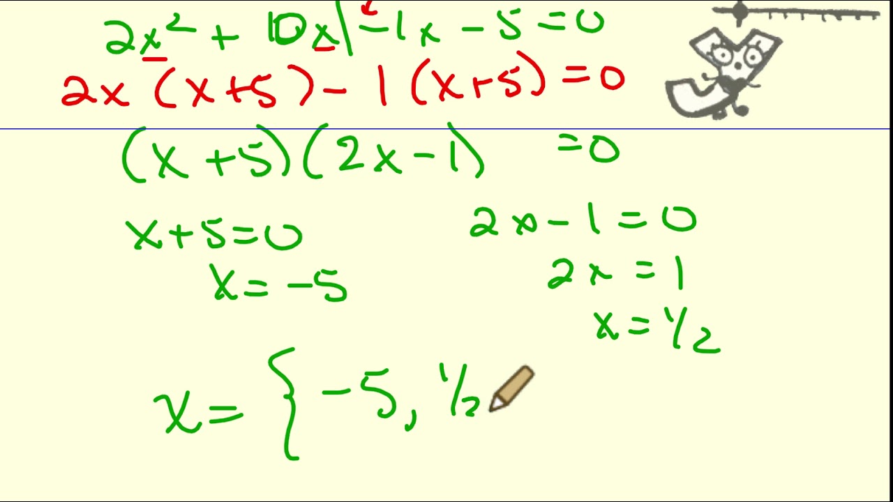 Solving Quadratics Factoring & Graphing - YouTube