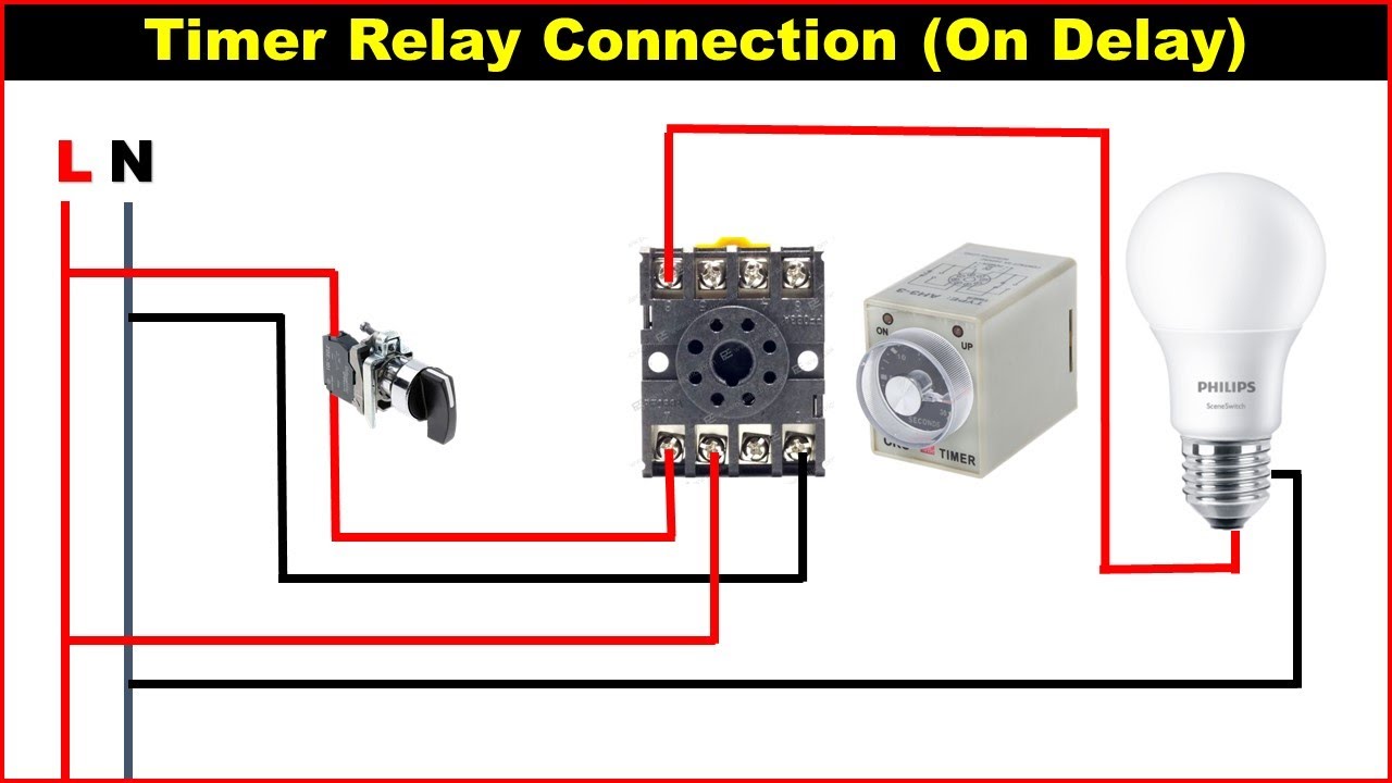 8 Pin Timer Relay Wiring Diagram | Basic Timer Connection And Function ...