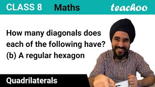 Part 1 - How many diagonals does "A regular hexagon" have? - Teachoo