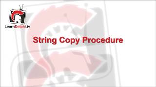 String Copy Procedure - Delphi #143