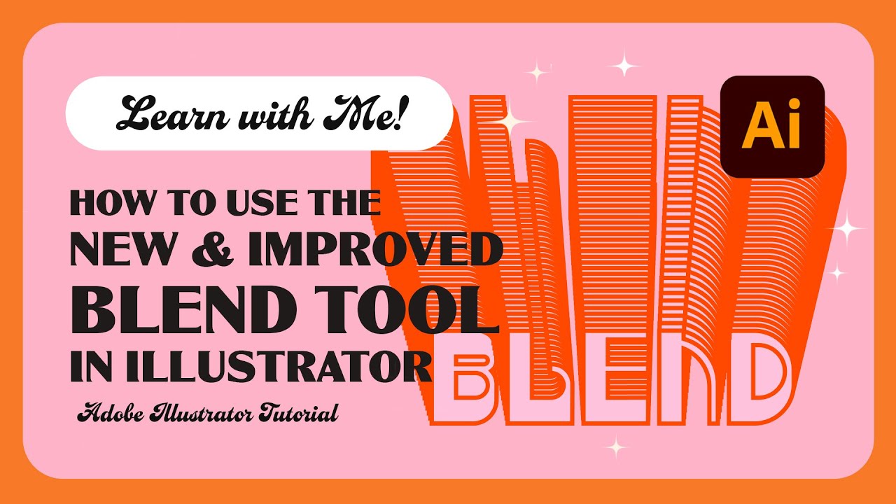 How To Use The NEW And Improved Blend Tool In Adobe Illustrator! - YouTube