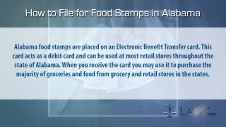 How to File for Food Stamps Alabama