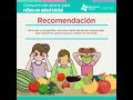 Consumo de azúcar para niños en edad inicial