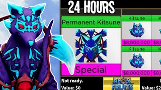 Trading PERMANENT KITSUNE for 24 Hours in Blox Fruits