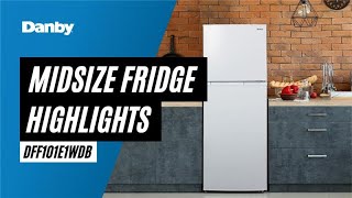 Danby 10.1 cu. ft. Apartment Size Refrigerator Highlight Video - DFF101E1WDB