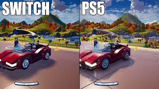 Lego 2K Drive Nintendo Switch vs. PlayStation 5 Comparison | Loading, Graphics and FPS Test