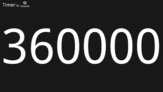 360000 Second Countdown Timer