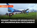 Pesawat Trigana Air Batal Terbang Usai Api Keluar dari Bagian Sisi Pesawat | Liputan 6