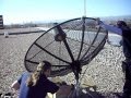 Aligning a satellite dish antenna for GOES