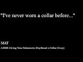 ASMR M4F Giving Your Submissive Boyfriend a Collar (Cozy)