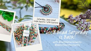 Seed Beading Saturday with @carolcarmenjewelry!